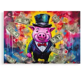 2-x-obraz-90x60-motywacja-pop-art-bogata-swinia-abstrakcja-nowoczesny-graff