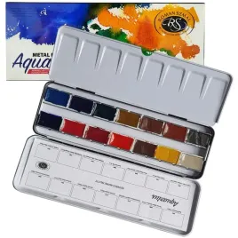 2-x-zestaw-akwareli-14-sztuk-roman-szmal-pelne-kostki-aquarius-metalowa-kas