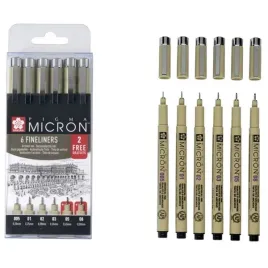 2-x-zestaw-6szt-cienkopisow-4-2-gratis-brushpen-sakura-pigma-micron-czarny