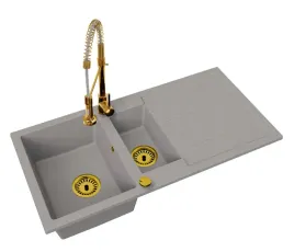 kuchenny-zlewozmywak-granitowy-duzy-15-komory-bateria-zloto