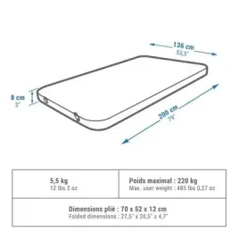mata-samopompujaca-quechua-ultim-comfort-136-cm-dla-2-osob