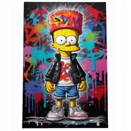 2-x-obraz-120x80-motywacyjny-pop-art-bart-simpson-simpsonowie-graffiti-ciem