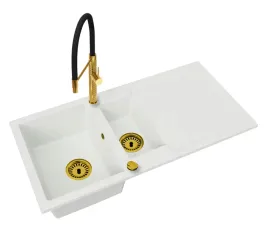 kuchenny-zlewozmywak-granitowy-duzy-15-komory-bateria-zloto