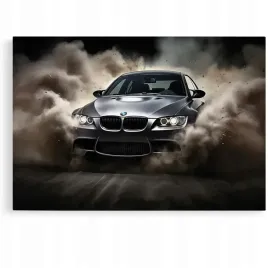 2-x-obraz-90x60-samochody-bmw-e46-e36-m3-m4-dym-z-opon-sportowy-srebrny-wys