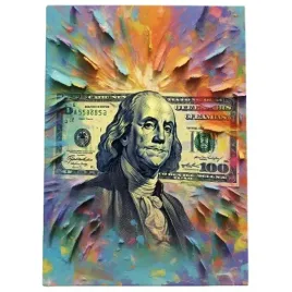 2-x-obraz-70x50-motywacyjny-pieniadz-dolar-banknot-art