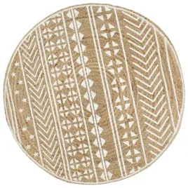 recznie-wykonany-dywanik-juta-bialy-nadruk-90-cm-lumarko