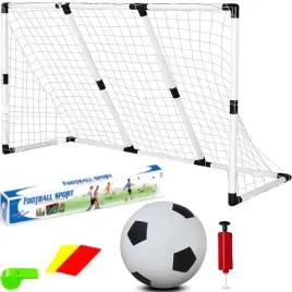 2-x-bramka-pilkarska-dla-dzieci-siatka-182x88cm-przenosna-kartki-pilka-mata