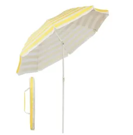 parasol-plazowy-sekey-160cm-srednicy-zolty-na-plaze-pokrowiec