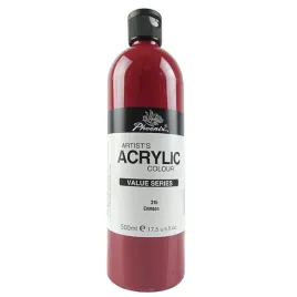 2-x-farba-akrylowa-phoenix-value-series-500ml-artystyczna-wodna-315-karmazy
