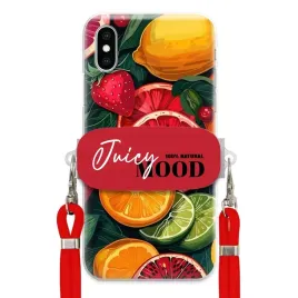 etui-do-iphone-x-czerwona-smycz-crossbody-uchwyt-modne-juice-mood-owoce