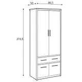 szafa-ubraniowa-mebelbos-ayson-86-cm-czterodrzwiowa-dab-1-szuflada-stan-nowy