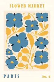 2-x-plakat-90x60-kwiaty-minimalizm-nowoczesny-miasta-paris-paryz-boho-12-wz