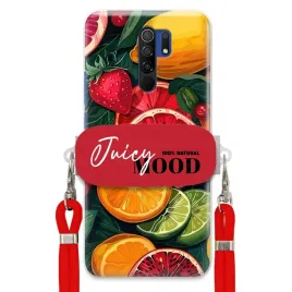 etui-do-xiaomi-redmi-9-czerwona-smycz-crossbody-uchwyt-juice-mood-owoce