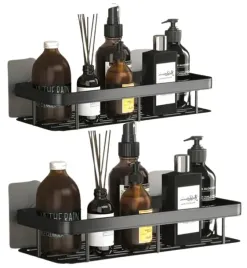 komplet-2-szt-polka-lazienkowa-wiszaca-metalowa-samoprzylepna-czarna-loft