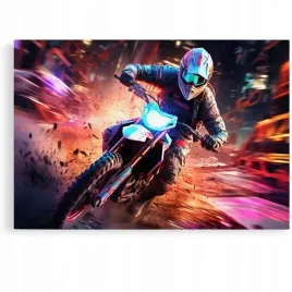 2-x-obraz-120x80-samochody-motor-cross-aprilla-enduro-cyber-punk-futurystyc