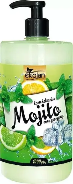 EKOLAN Kremowy żel pod prysznic MOJITO, 1000 ml