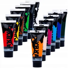2-x-farby-akrylowe-a-kryl-zestaw-12-kolorow-mix-artystyczne-renesans-12x200