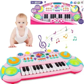 2-x-pianino-pianinko-organy-duze-rozowe-24-klawisze-dla-dzieci-regulacja-ma