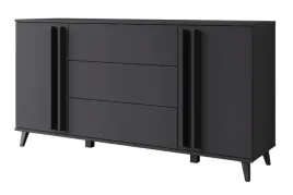 nowoczesna-komoda-helsinki-150-cm-3-szuflady-lamele-czarny-grafit