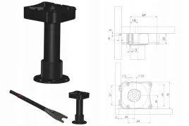 wurth-stopka-nozka-kuchenna-ev-s-150mm-350kg