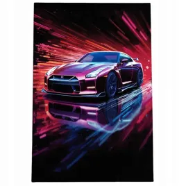 2-x-obraz-90x60-samochody-nissan-gtr-abstrakcja-do-garazu-warsztatu-japonsk