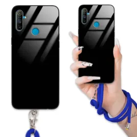 etui-do-realme-c3-case-czarny-plecki-zestaw-quick-smycz-granatowa-stylowa