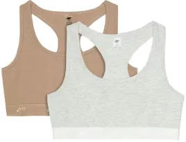 Zdjęcie produktu Biustonosz bawełniany stanik z niskim wsparciem 2pack 4F r. M