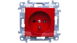 simon-10-gniazdo-pojedyncze-z-u-z-przeslonami-czerwone-16a-250v-ip20-cgz1z