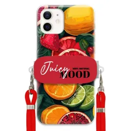 etui-do-iphone-12-czerwona-smycz-crossbody-uchwyt-modne-juice-mood-owoce