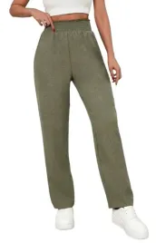 shein-spodnie-zielone-z-wysokim-stanem-proste-na-co-dzien-s-1dj