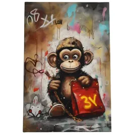 2-x-obraz-90x60-motywacyjny-szympans-graffiti-wall-art