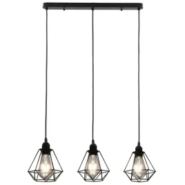 vidaxl-lampa-sufitowa-diamentowe-klosze-czarna-3-zarowki-e27