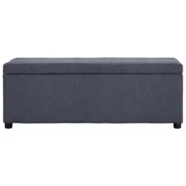vidaxl-lawka-ze-schowkiem-116-cm-ciemnoszara-poliester