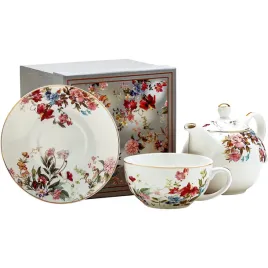 zestaw-tea-for-one-porcelanowy-dzbanek-450-ml-z-filizanka-250-ml-kwiaty
