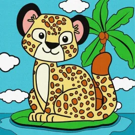 malowanie-po-numerach-gepard-25x25cm