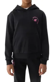 bluza-dresowa-nierozpinana-z-kapturem-dziewczeca-4f-r-122