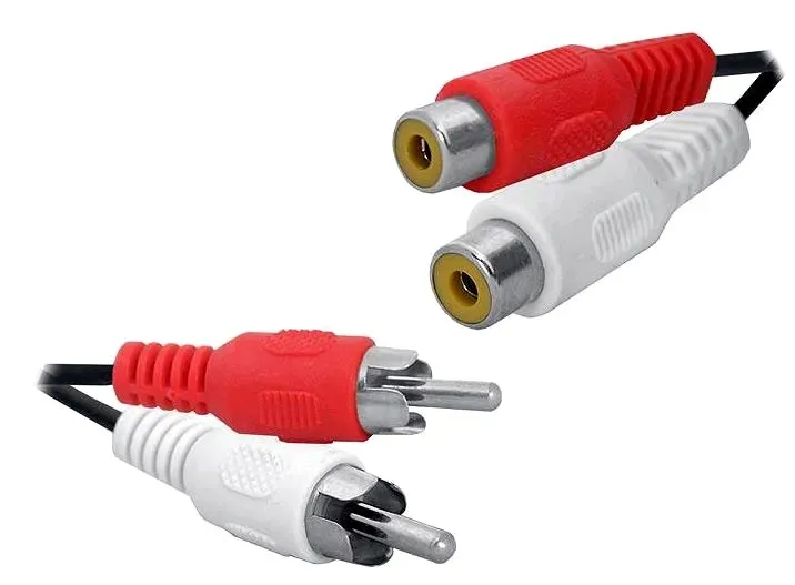 przedluzacz-2x-rca-chinch-5m-8077-stan-nowy