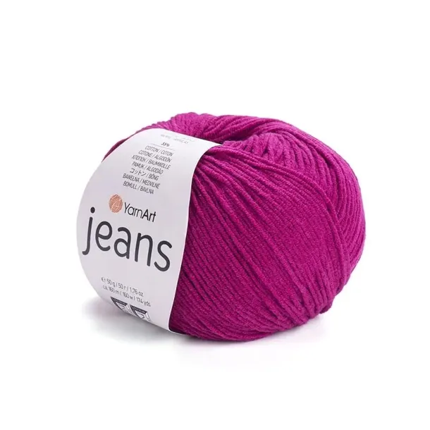 YarnArt Jeans 91 buraczkowy