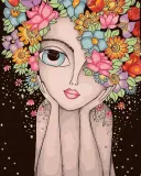 malowanie-po-numerach-czarne-plotno-dziewczyna