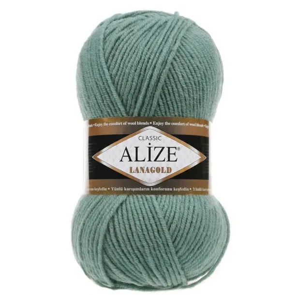 Włóczka Alize Lanagold 386 lazurowy 51% Akryl 49% Wełna 240 metrów 100 gr