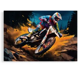 2-x-obraz-90x60-samochody-motor-cross-aprilla-kawasaki-enduro-abstrakcja-ar