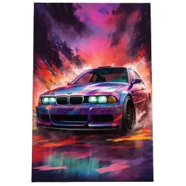 2-x-obraz-90x60-samochody-bmw-e46-e36-m3-m4-abstrakcja-wyscigowy-sportowy-a