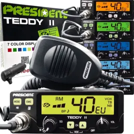 radio-cb-president-teddy-asc-am-fm-12v-wtyk-zapalniczki-7-kolorow-vox