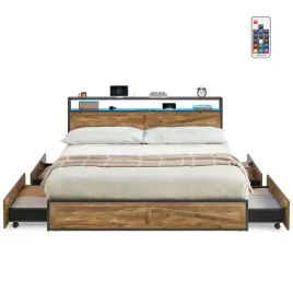lozko-z-szufladami-i-polka-oswietlenie-led-orzech-braz-164-cm-industrial