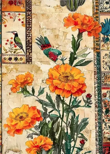 MALOWANIE po numerach ZESTAW NA PŁÓTNIE Z RAMĄ 40×50 cm FARBY PĘDZLE (ML01)