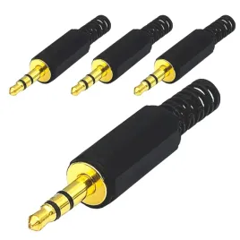 wtyk-jack-35-stereo-gold-plastik-na-kabel-przewod-hq-kpl-4szt
