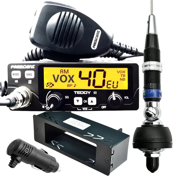 antena IOWA 102cm CB radio PRESIDENT TEDDY II ASC kieszeń TIR BUS OFF ROAD