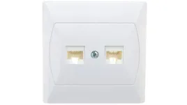 akcent-gniazdo-komputerowe-podwojne-rj45-kat-5e-forex-biale-gpk-2a-f-00