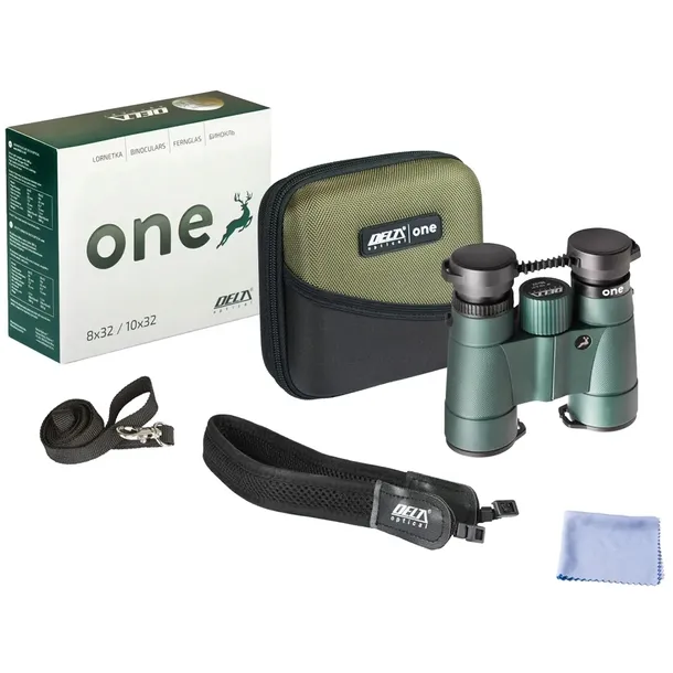 Lornetka Delta Optical One 10x32 + Pokrowiec + Dodatki