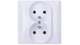 akcent-gniazdo-podwojne-z-u-biale-gp-2az-00